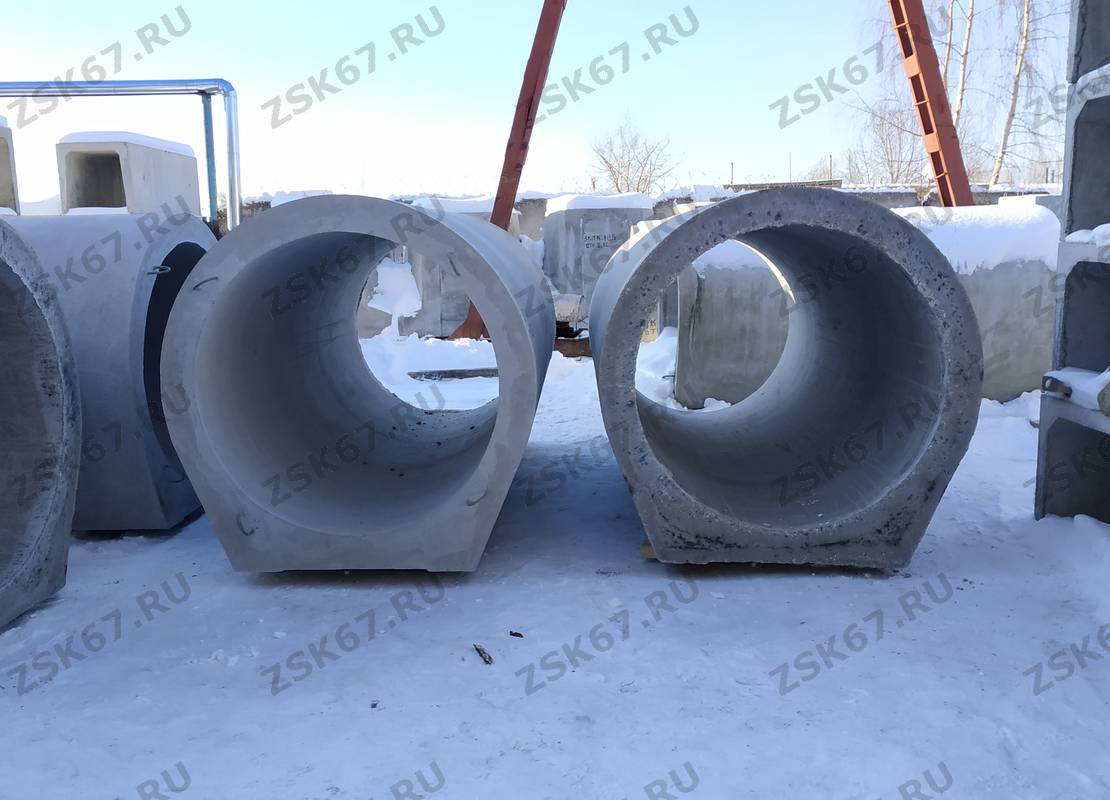 Звено трубы ЗКП125.1.300 по шифру 2175рч на складе ООО ЗСК в г. Сафоново.