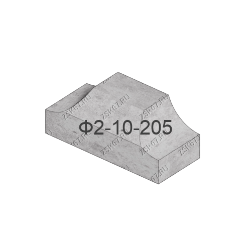 Блок Ф2-10-205 по серии 3.501.3-185.03, стоимость 20100 рублей c НДС от производителя ООО ЗСК. Изделие шириной 205см., длиной 110см. и высотой 77см.