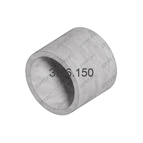 Звено трубы ЗК 6.150 по шифру 1484, стоимость 15270 рублей c НДС от производителя ООО ЗСК. Изделие шириной 125см., длиной 150см. и высотой 153см.