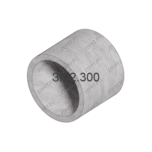 Звено трубы ЗК 2.300 по шифру 1484, стоимость 11230 рублей c НДС от производителя ООО ЗСК. Изделие шириной 75см., длиной 300см. и высотой 91см.